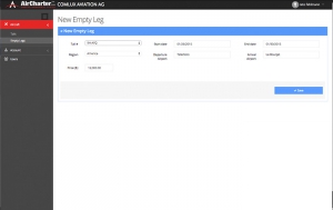 Air Charter Broker Software Market place empty legs management